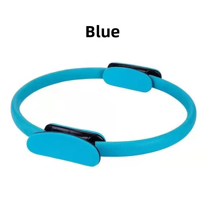 Pilates Ring Yoga Fitness Leg Slimming Magic Circle Crescent Handle Body Shaping Multifunctional Clamp Leg Device: WHITE