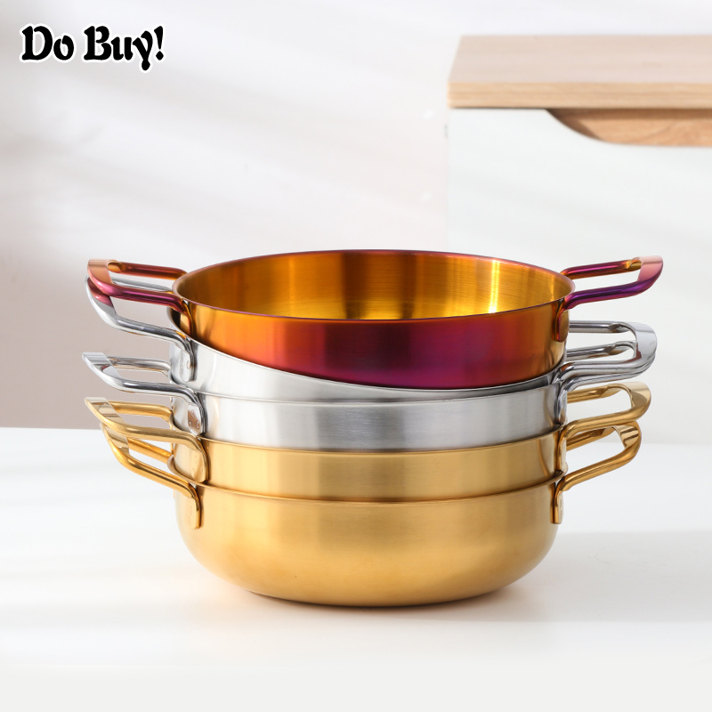 1 Pcs Seafood Pot Golden Crayfish Stainless Steel Stove Dry Pot Mini Pot Portable Pot Kitchen Cooking Tool