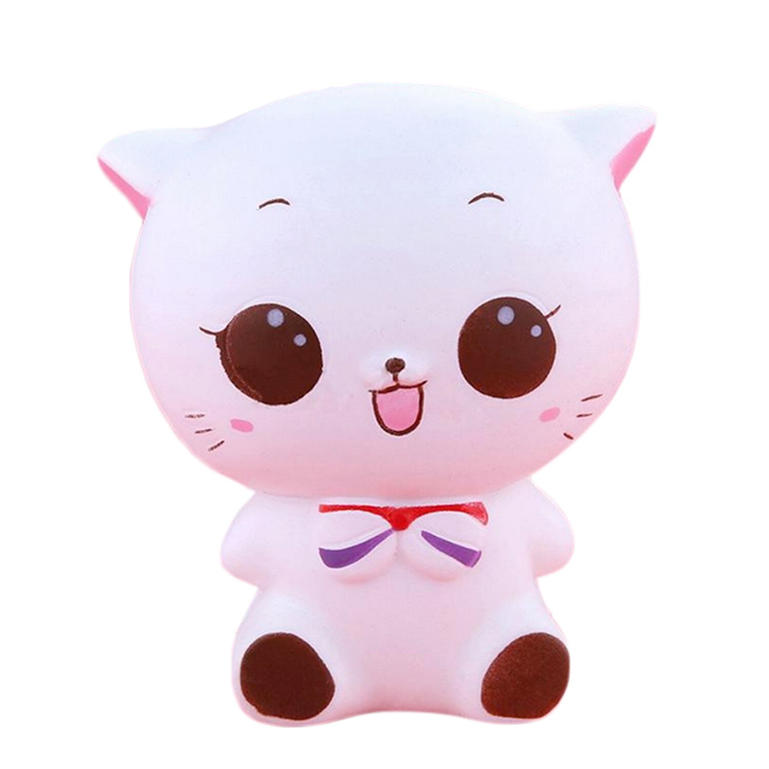 Leuke Squishy Witte Kat Squishies Langzaam Stijgende Squeeze Healing Fun Kids Kawaii Kids Volwassen Speelgoed Stress Reliever Decor: white cat