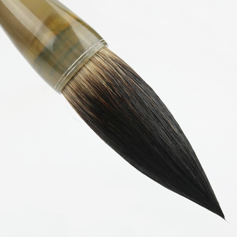 Chinese Traditional Calligraphy Brushes Pen Weasel Multiple Hairs Writing Couplets Hopper-shaped Brush The Scholar&#39;s Four Jewels