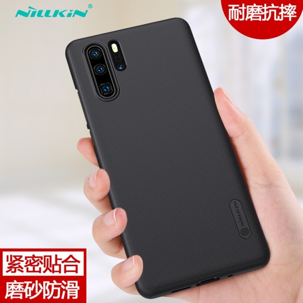 for Huawei P30 Case for Huawei P30 Pro case cover NILLKIN Super Frosted Shield Matte PC Hard Back Cover Case for Huawei P30 Pro: for Huawei P30 / Black 