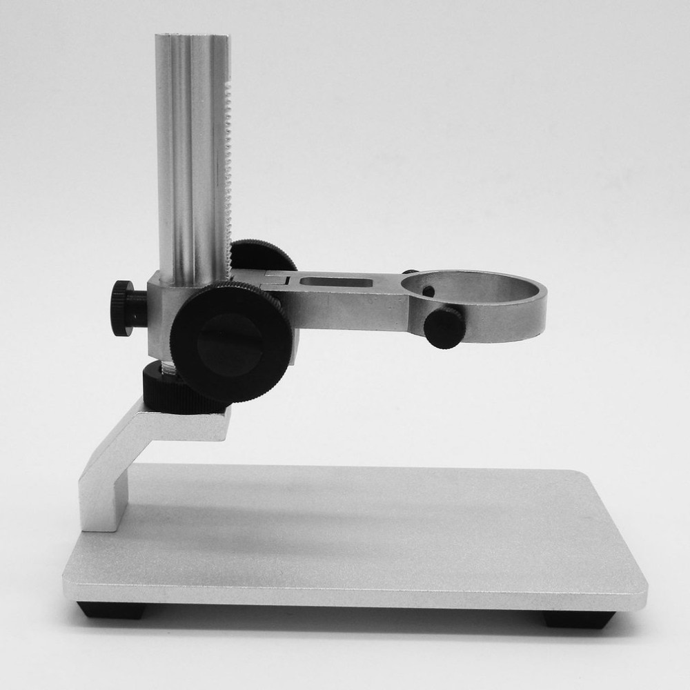 Aluminum Alloy Microscope Stand Portable Up and Down Adjustable Manual Focus Digital USB Electronic Microscope Holder