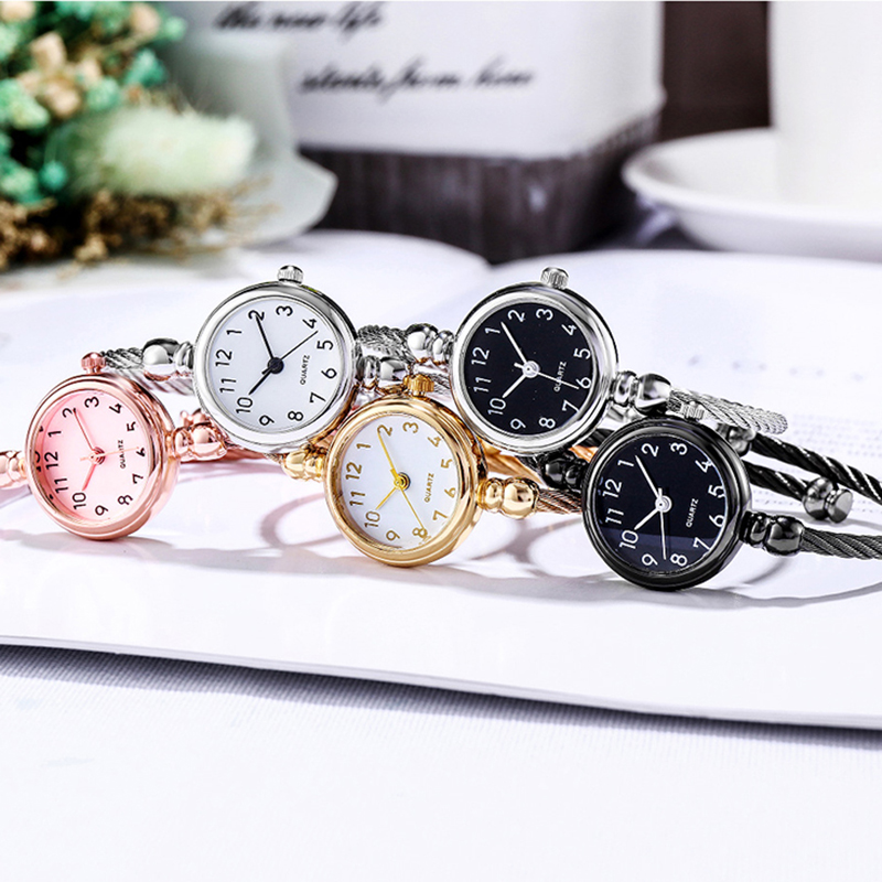 Damen Armbanduhr Gold Armband Kleines Zifferblatt Elegante Uhr Neue Nette Frauen Stahl Armband Uhr Quarz Armbanduhr