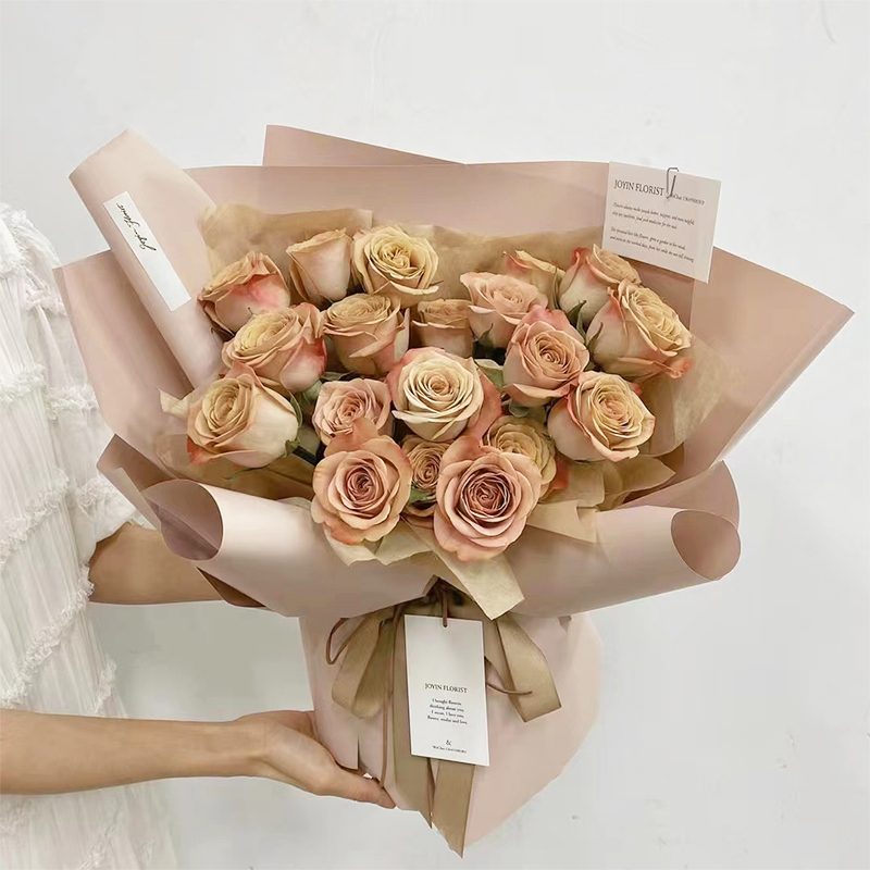 Papel de de flores grueso mate coreano, papel mate, impermeable, 20 hojas