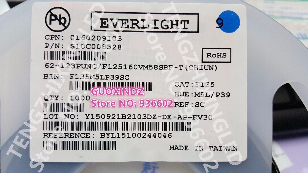 EVERLIGHT LED Backlight 6V 2W 3030 Cool white For LED LCD Backlight TV Application 62-123PUNC/F125160VM58SBF-T
