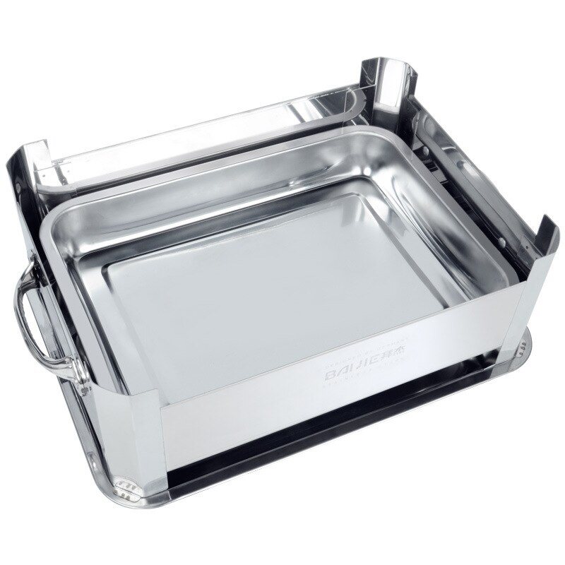 Stainless steel grilled fish dish charcoal alcohol dual-purpose grill: Default Title