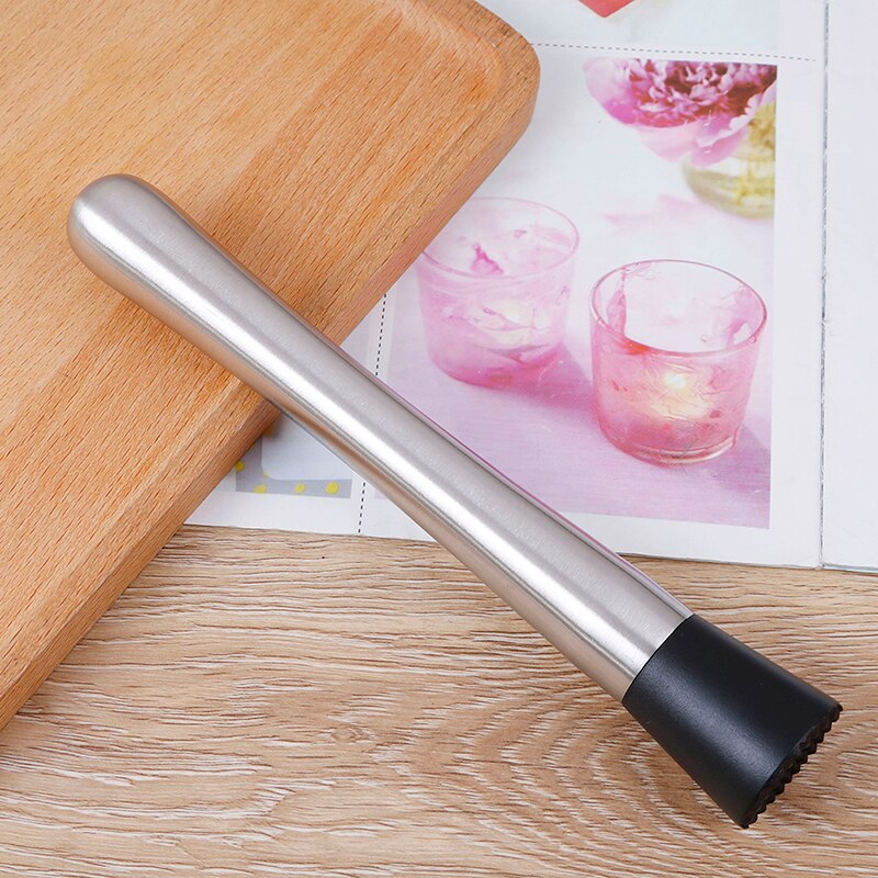 Mojito – pilon à Cocktail en acier inoxydable, ustensile de Bar utile pour Cocktail, mélangeur de Bar en acier inoxydable, préparation de fruits, glace écrasée, outil de Bar