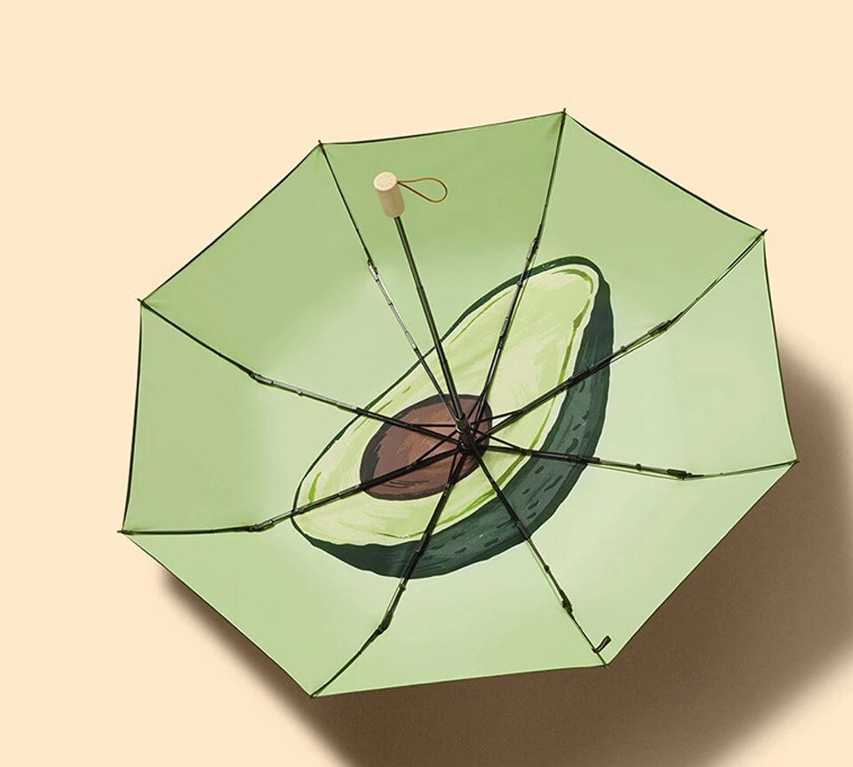 Bumbershoot Beneunder Mini Folding Sun&Rain Umbrella UPF 50+ LRC Vinyl 99% UV Protection Double Layer 349g Printing Umbrella