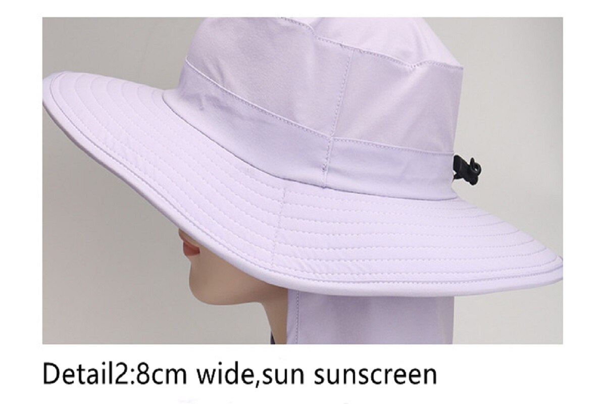 Connectyle Mens Vrouwen Upf 50 + Zon Bescherming Safari Hoed Lichtgewicht Quick Dry Verstelbare Opvouwbare Met Nek Flap Vissen Zon hoed