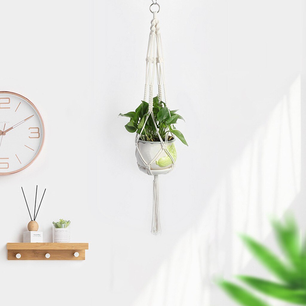 Europa plantebøjler dekoration hjem indendørs hængende planter kurv bekvemmelighed europa plante bøjler med træperler dekorative