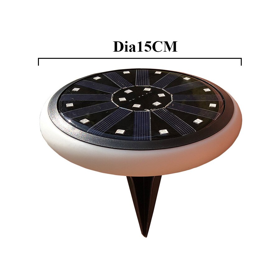 Thrisdar 7 Farbe RGB Solar- Boden Disk Lichter 30LEDS Solar- Begraben Sicherheit Licht draussen Garten Weg Solar- Deck Boden licht