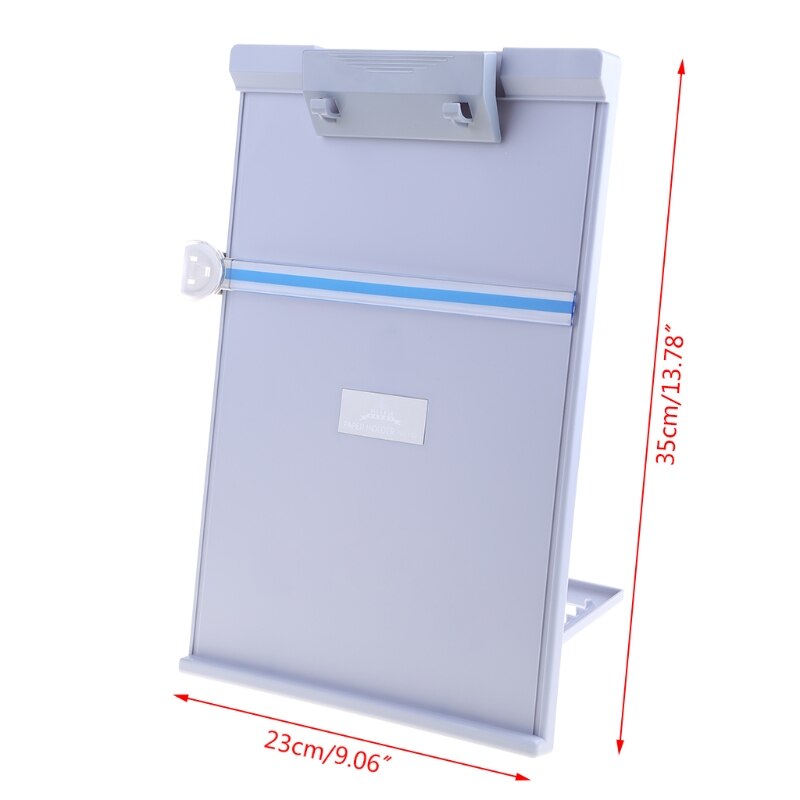Plastic Adjustable Computer Document Holder Book Rack Stand Reading Typing Frame Office