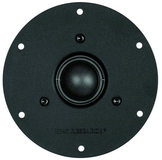 1 Pieces Original HiVi Q1R/Q2R 4&#39;&#39; Black Fabric Dome Tweeter Speaker Driver Unit Magnetism Shielded 6ohm/15W RMS D116mm