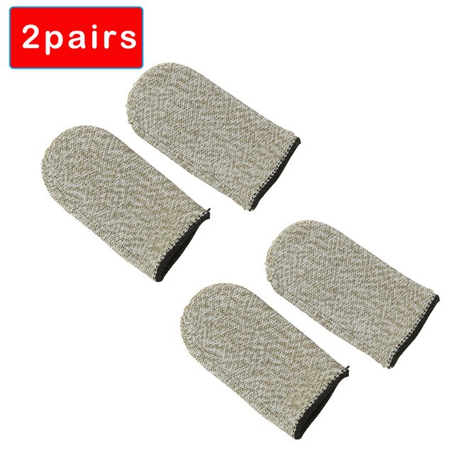 2/1pairs Breathable Game Controller Finger Cover Proof Non-Scratch Sensitive Tablet Screen Touch Gloves Thumb Sleeves for PUBG: F 2 Pairs