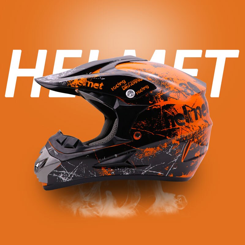 Moto Cross Helm Professionele Racing Helm Moto Capacete Moto Casco Groen Oranje Off-Road Moto Rcycle Helm