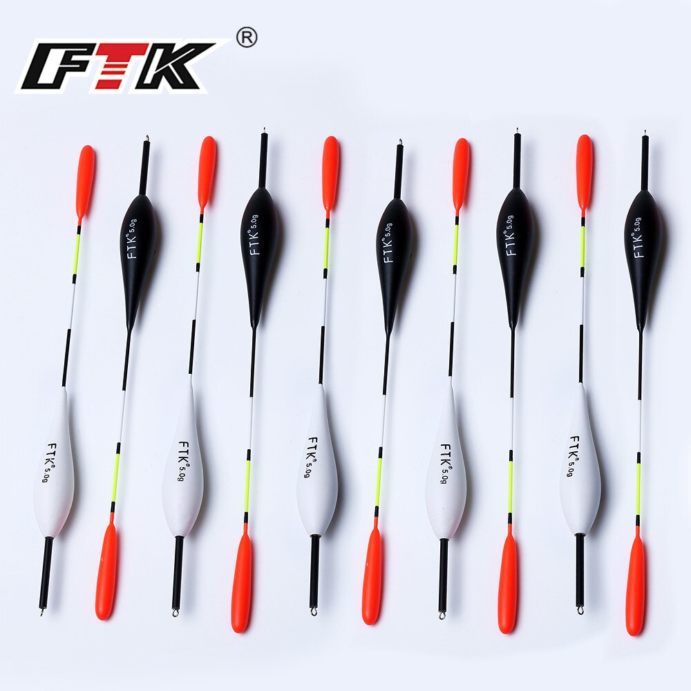FTK Barguzinsky-flotteur pour pêche à la carpe, poids de 2g-5g, longueur 20cm-22cm, le lot de 10 pièces