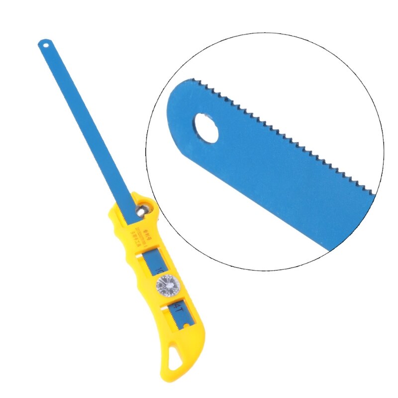 10" 3 In 1 Mini Saw Easy Release Aluminum Saw Hacksaw with Rubber Handle
