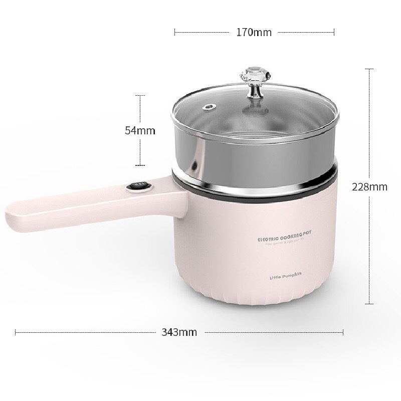 Electric Rice Cooker Multifunctional Electric Food Steamer Heating Cup Pot Stainless Steel Steamer Food Cooker 220V
