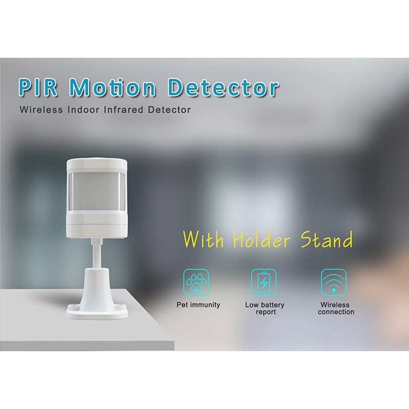 43hz Wireless Human Body Sensor Smart Body Movement ligent PIR Motion Sensor for GSM / 3G / 4G Home Alarm System