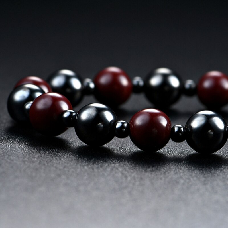 Collana di ematite Con La Terapia Magnetica Nero Rosso per La Salute Delle Donne Degli Uomini Dei Monili Perline