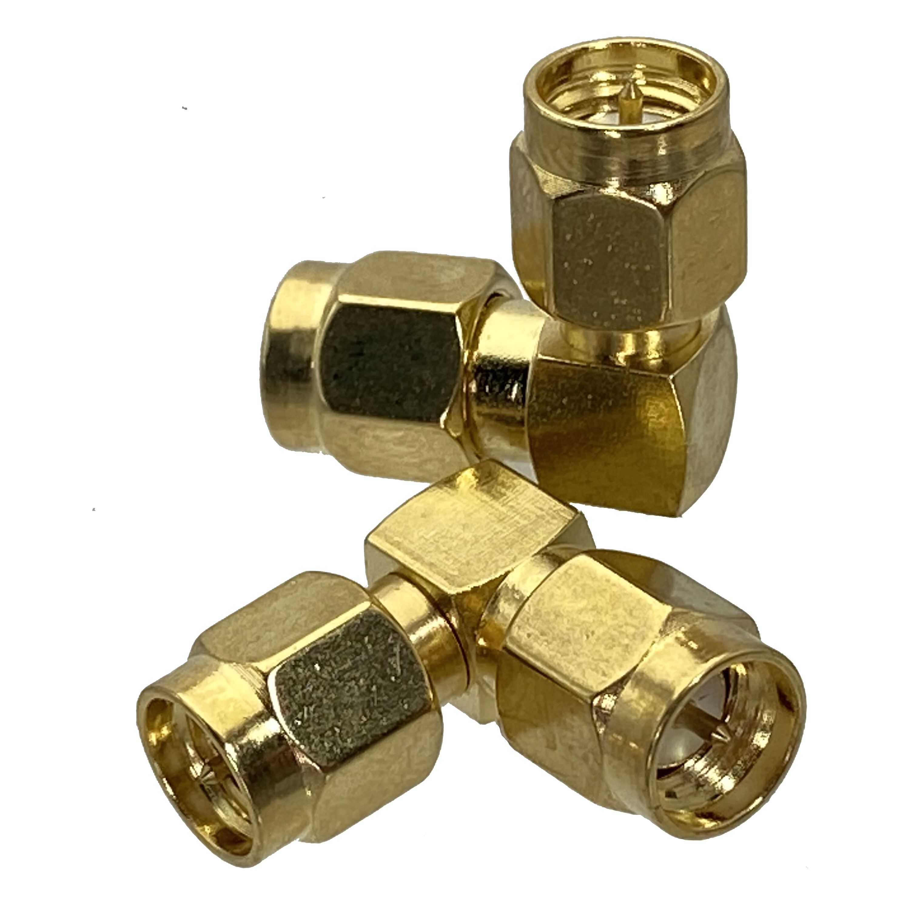 Adaptador SMA/RP-SMA a SMA/RPSMA enchufe macho y conector hembra conector Coaxial RF recto y de ángulo recto 1 Uds: Castaño