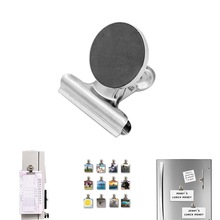 Fridge Magnetic Clip For Home Refrigerator Magnets Wall Recipes Memo Note Message Holder Clamp Office Supplies