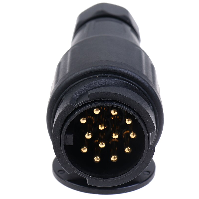 1pc 12V 13 Pin Trailer Plug 13 Pole Electrical Connector Wiring Connector Adapter Trailer For Vehicle RV Waterproof Trailer