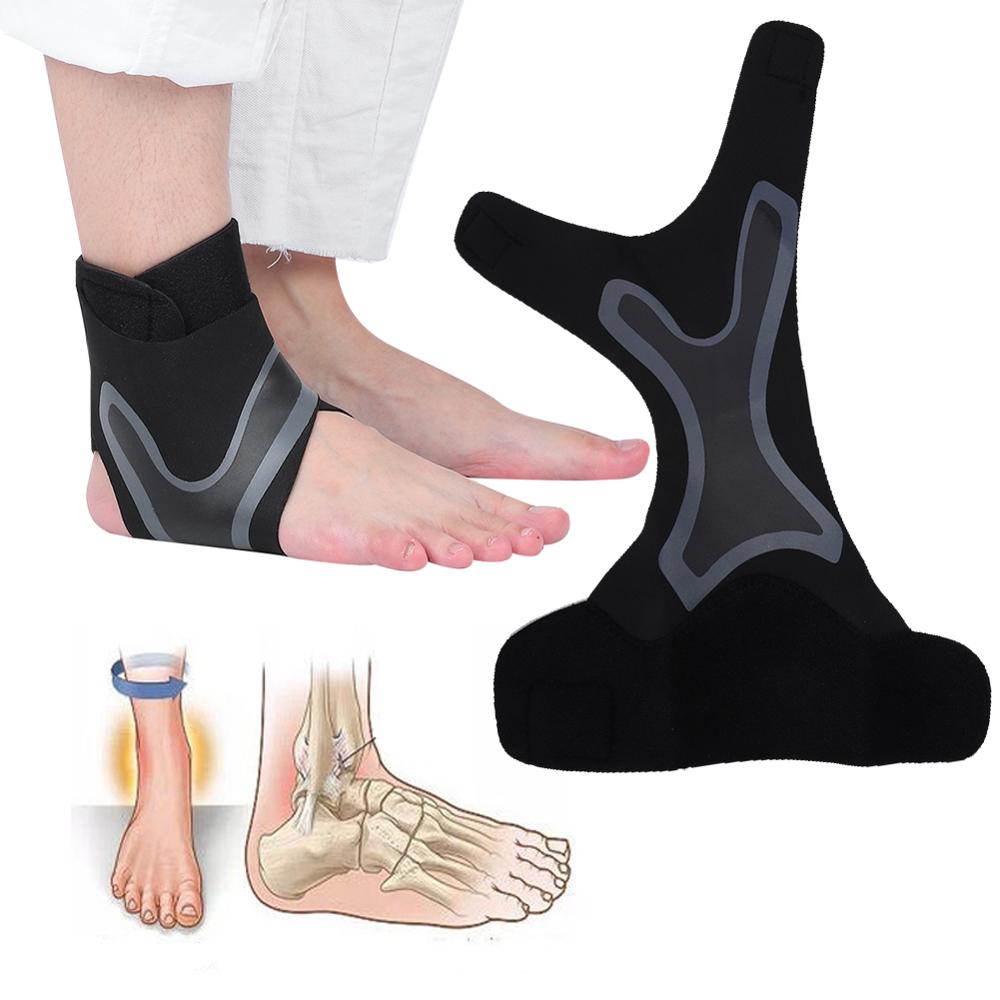 Left/Right Ankle Support Prevent Sprain Relief Pain Reduction Exercise Load Fracture Fixation Recovery Foot Care Black Portables