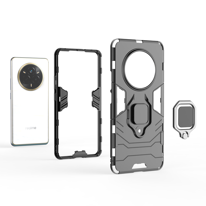 Funda armadura a prueba de golpes para Realme 14 Pro 5G Pro + Plus OPPO Realme 14X soporte magnético anillo soporte lente proteger Funda