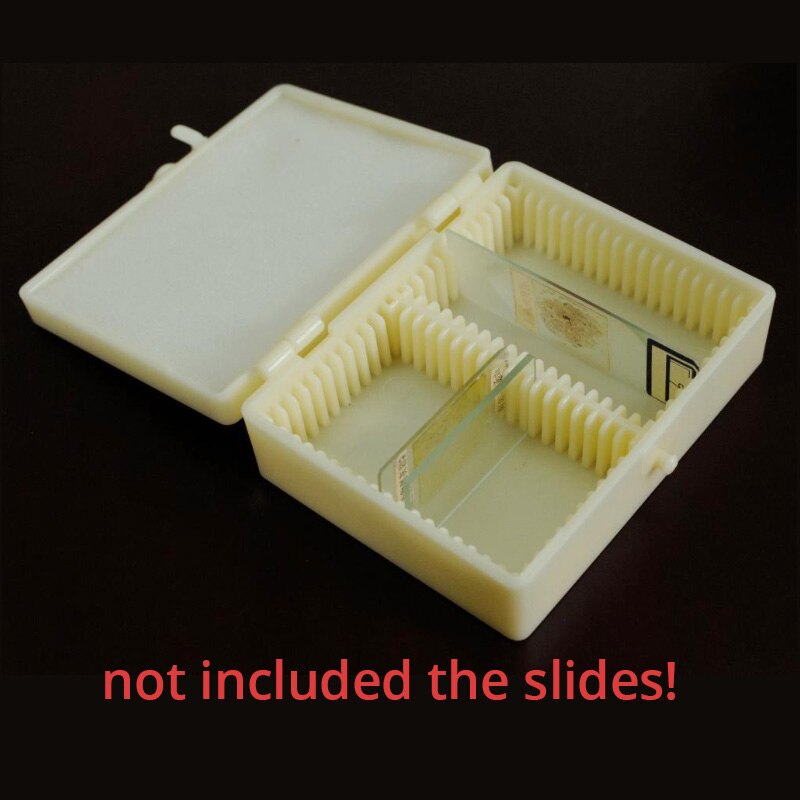 Universal Plastic Microscope Slide Box Microscopio Slides Slice Storage Case