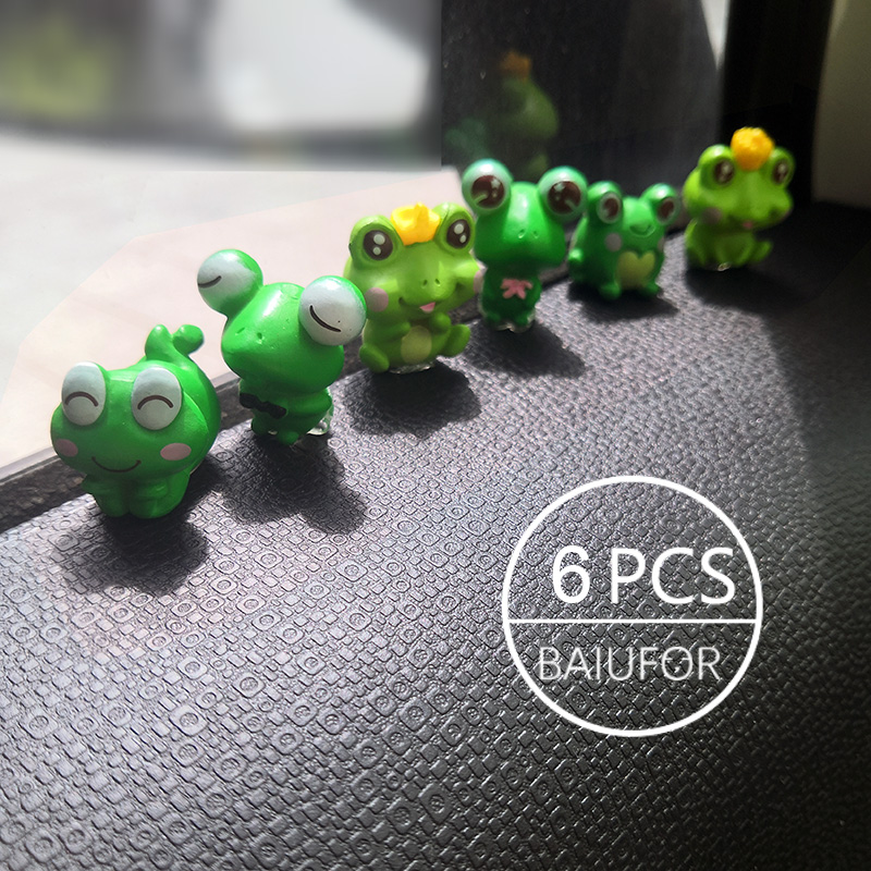 BAIUFOR pez hoja de loto pato de dibujos animados conjunto terrario acuario figuritas DIY Hada jardín pecera paisaje miniatura decoración del hogar: Verde claro