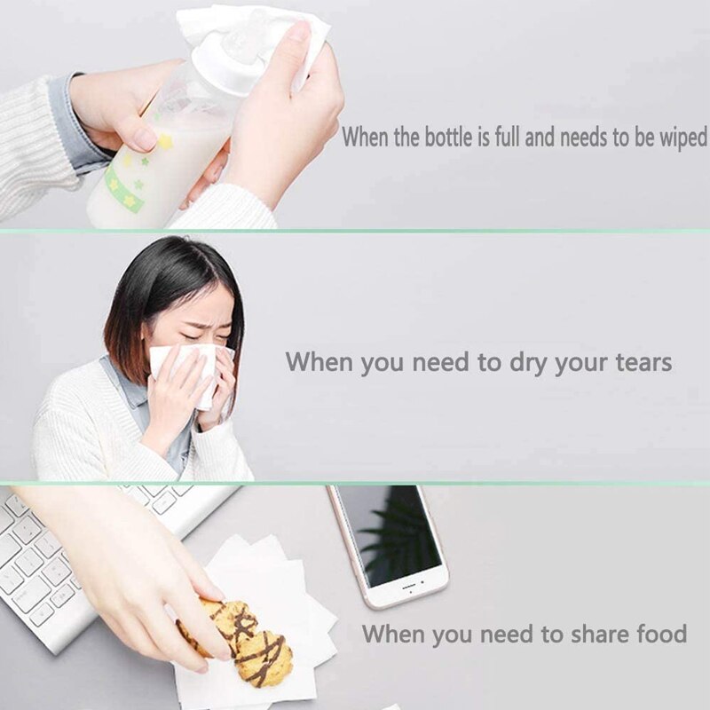 1 Roll 3-ply Toilet Paper Home Roll Paper Soft Skin-Friendly Bathroom Paper Tissue White