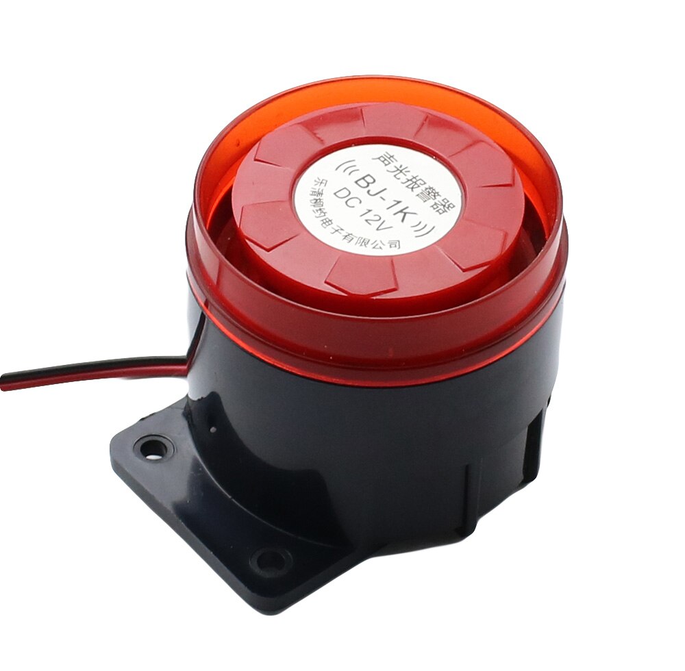 Alarma antirrobo de alto decibel, luz estroboscópica, BJ-1K, 12V / 24V / 220V