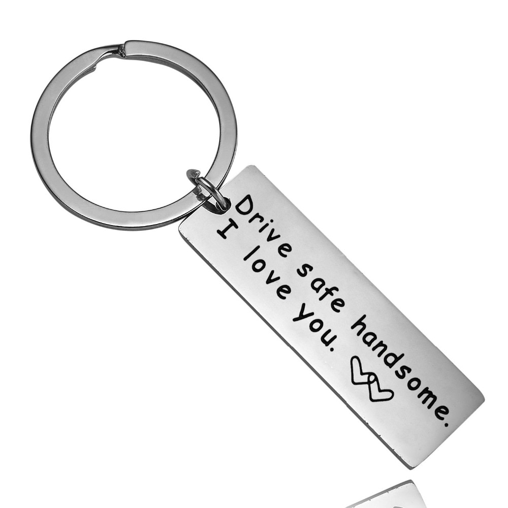 Sleutelhanger Familie Echtgenoot Boyfriend Sleutelhanger Tags Rvs Charm Valentijnsdag Vriendje Sleutelhangers