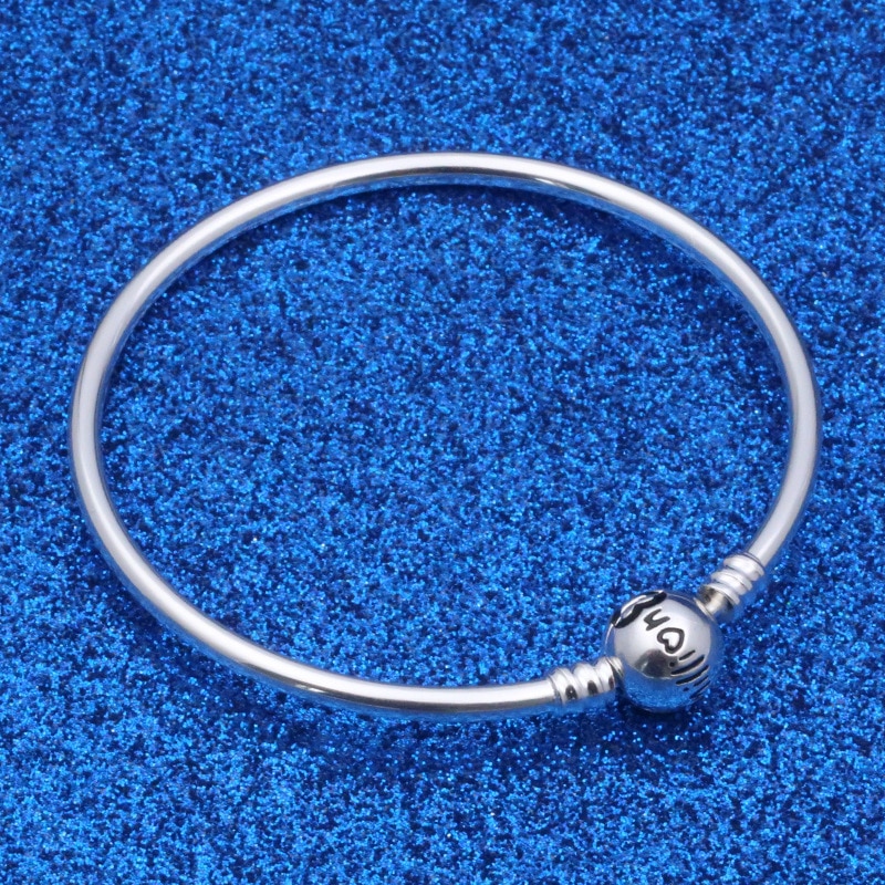 Originale 925 sterling sølv charme mødre dag armbånd passer til europæisk mærke charme perler gør diy