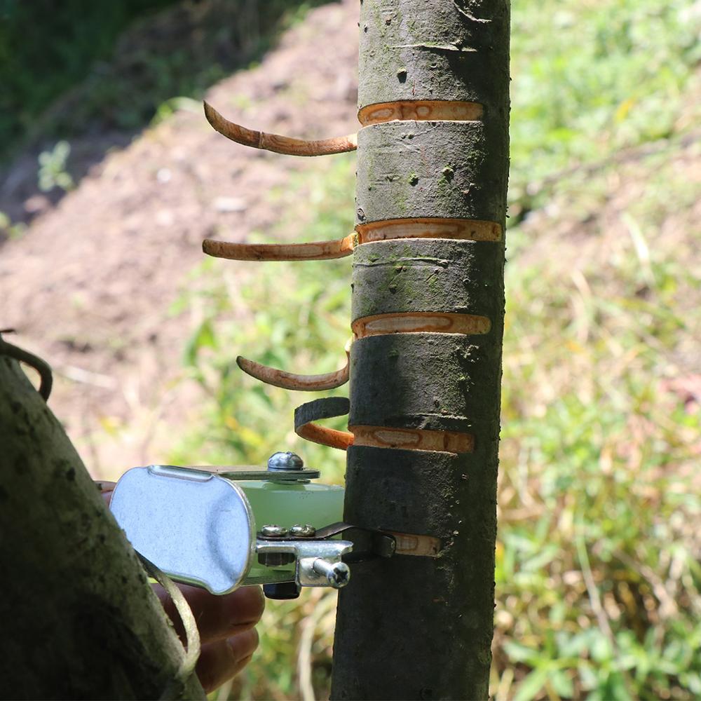 Bark Cutter Met Wielen En Stretch Film Tape Girdling Fruit Boom Schaar Slijtvaste Ring Tuin Schors Peeling Tool