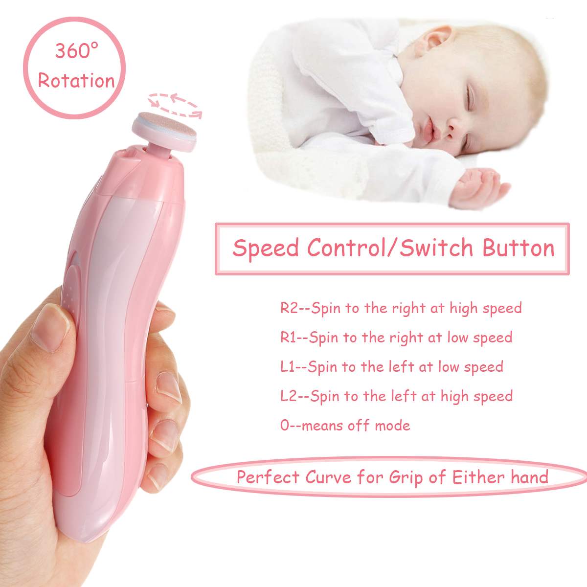 bambino chiodo rifinitore Multifunzionale bambino Elettrico lima per Unghie clipper Dita Dei Piedi Unghia taglierina rifinitore manicure attrezzo impostato per La Cura Del bambino