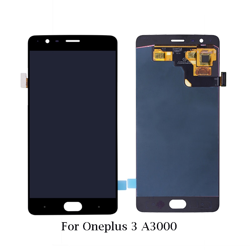 Til oneplus 1+a0001 a2001 a3000 a3010 a5000 a5010 lcd -skærm+berøringsskærmsamling til oneplus 1 2 3 3t 5 5t 6 6t 7 lcd -skærm