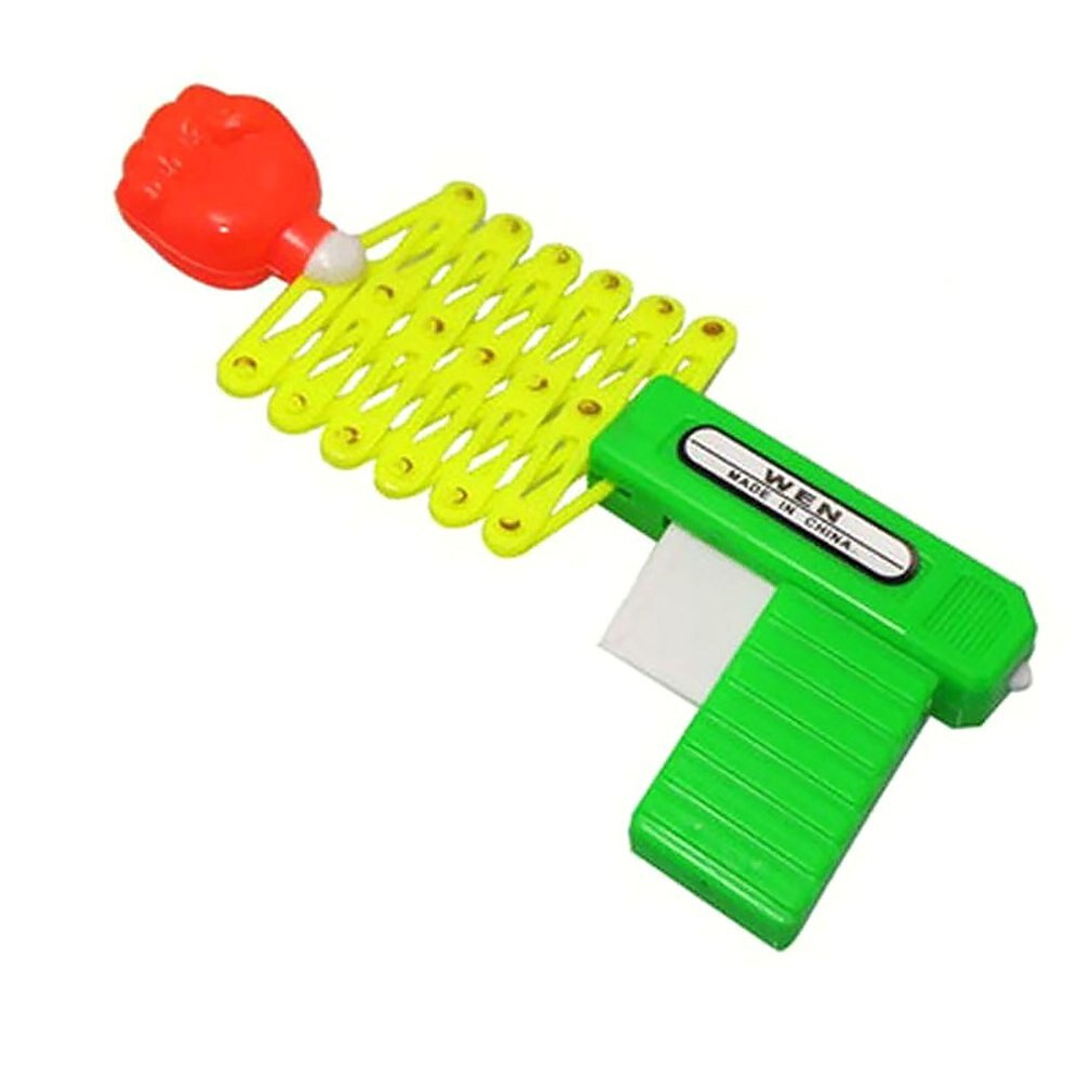 Retractable Fist Shooter Trick Toy Gun Funny Child Kids Plastic Party Festival Classic Elastic Telescopic Fist