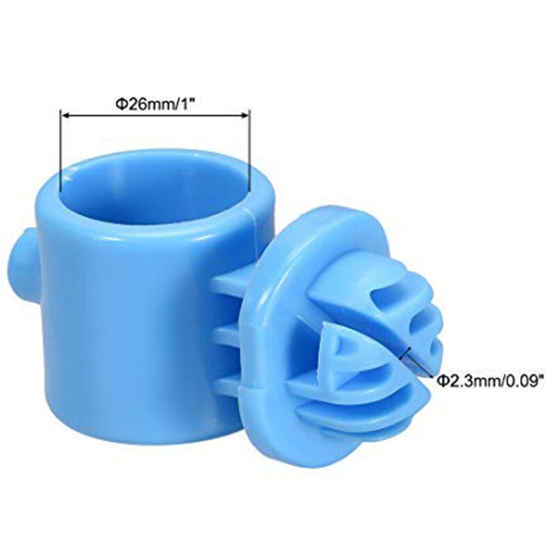 100Pcs Ring Insulator Wooden Post Wire Insulator, Electronic Fence Fitting Accessories 25mm Bearing Post Insulator for Wire Fenc