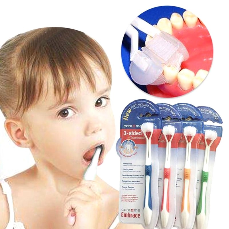 4 kleuren ultrafijne zachte kindertandenborstel voor baby's, 3 tandenborstel voor meisjes en jongens, gezondheid van de tanden