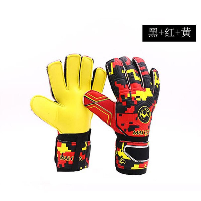 Goalkeeper Gloves with Fingersave Protection Rods Soccer Latex Football Goalie Gloves Dropshiping