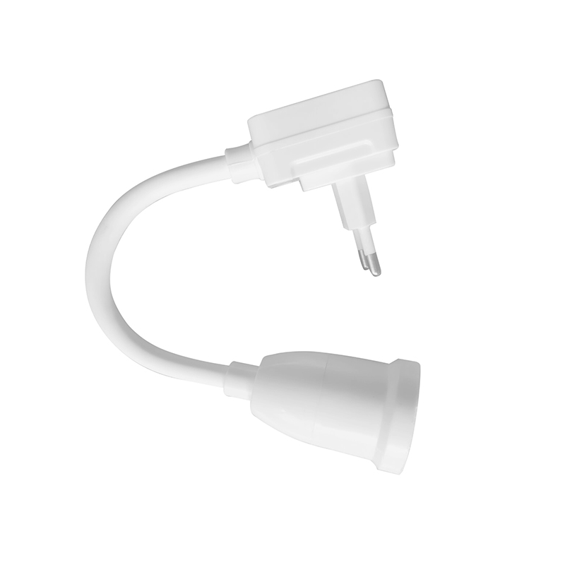 Cabezal de lámpara giratorio enchufable directo, portalámparas E27 con interruptor, portalámparas con enchufe europeo, lámpara de mesa LED, Base de lámpara: Default Title