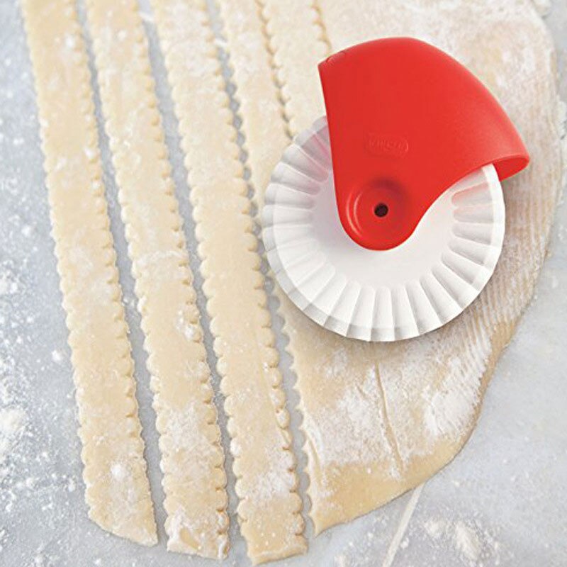 Twist & wave mønster spaghett noodle skæreværktøj plast noodle maker dej cutter rulle gitter bakeware diy tilbehør