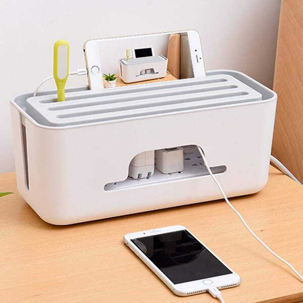 Cable Management Box Socket Computer Office Desktop Organization Electronic Accessories