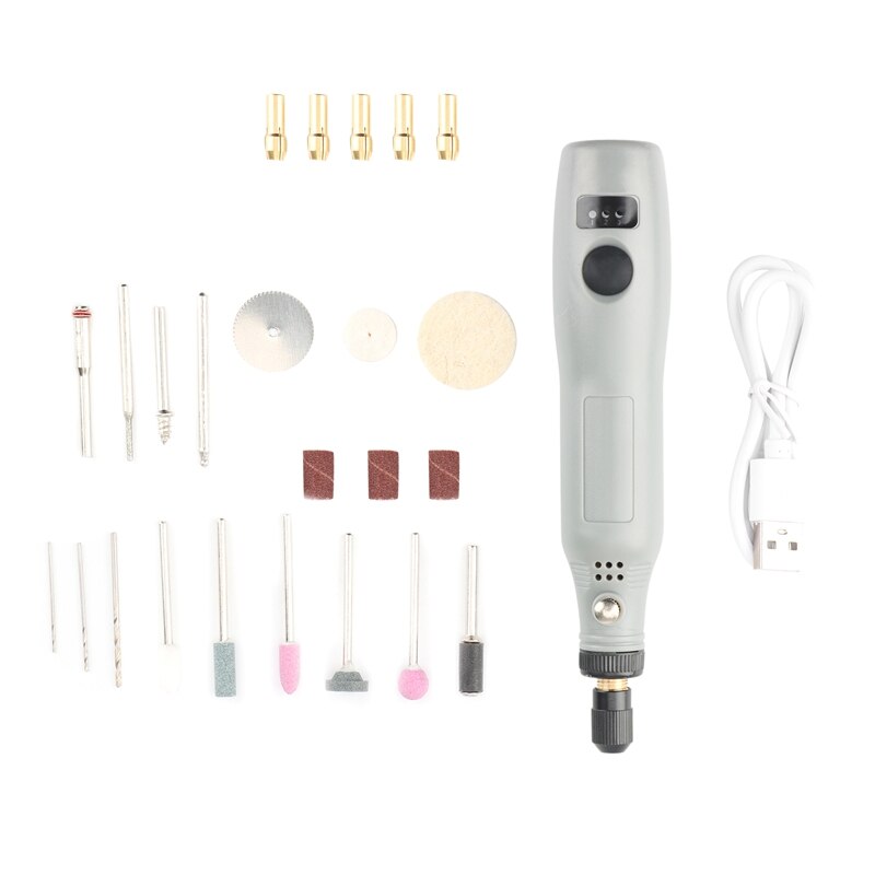 Mini Cordless Drill Power Tools Drill Grinder Grinding Accessories Wireless Engraving Pen for Grinding Polishing Set 1