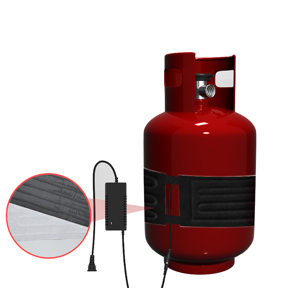 220V 15KG Gas Liquido Serbatoio di Stoccaggio Riscaldatore Fascia Cilindro In Acciaio Cintura di Riscaldamento Elettrico Bombola di Gas PTC Scaldino Ausiliario 970x200MM