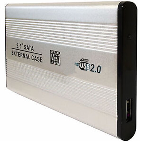 Caja de cierre externo para disco duro delgado de 2,5 pulgadas, adaptador USB SATA S-ATA HDD mc 99 S0228, enviado desde Italia