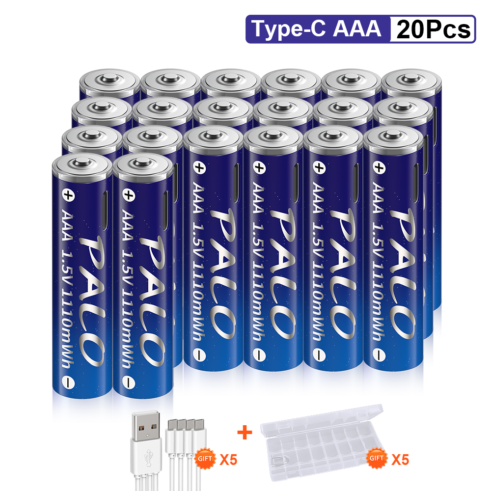 Charge rapide 1.5V AAA batterie Lithium-ion 1110mWh AAA USB batterie Rechargeable au Lithium USB pour souris sans fil + câble USB: other