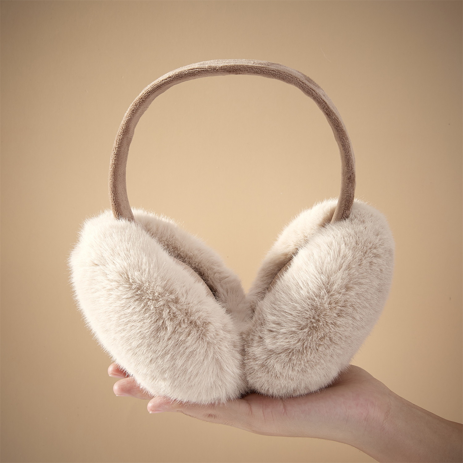 Anjj Ohrenschützer Faux Kaninchen ist hingefallen Hängen Ohr Abdeckung Warme Winter Ohrenschützer Pelz Ohrenschützer unisex Erwachsene Ohr Wärmer Falten